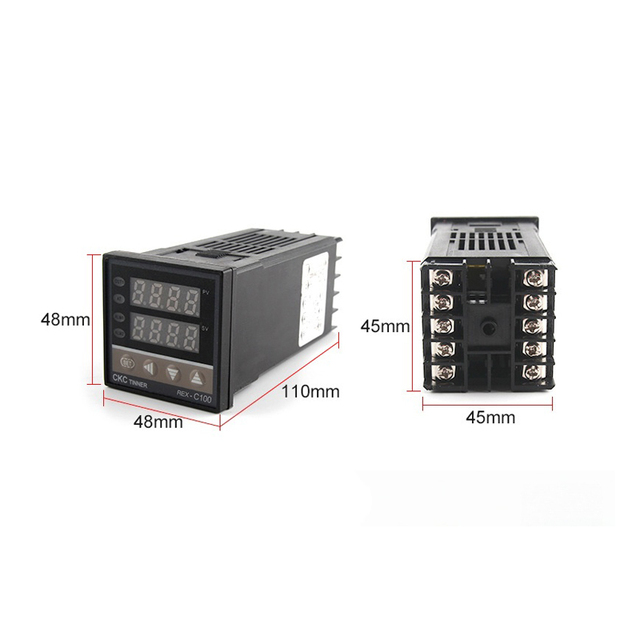 Rex-c100 Temperature Controller Heating Plate PID Temperature Control Temperature Adjustment Thermocouple 1300℃ Probe