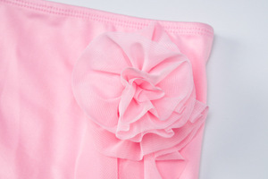 एन्यामी बुटीक नई आगमन सेक्सी महिला रोज़ डिज़ाइन स्ट्रैपलेस टॉप महिला बॉडीकॉन स्कर्ट शीयर लेडीज़ कॉर्ड्स 2 पीसी सेट - Product Image 5