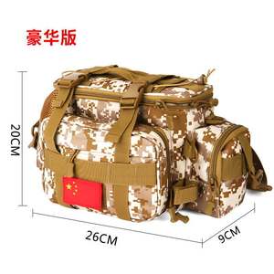 Bolsa para señuelos de pesca, bolsa de almacenamiento para exteriores con camuflaje, con soporte para caña, bolsa cruzada para la cintura para hombres y mujeres - Product Image 4