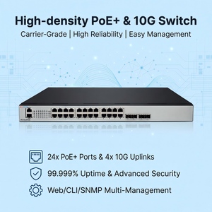 24-Port Ethernet <b>Switch</b> With 10G Uplinks Network for Campus Systems SR3100-24PE4XS <b>Switch</b> SR3100-24PE4XS - Product Image 4