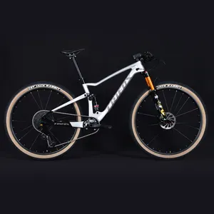 TRIFOX Carbon 12 Speed Full Suspension XC Mountain bike 29 carbon fiber Carbon MTB Complete Bicycle bicicletas