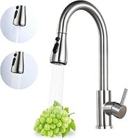 Robinet de cuisine commercial populaire à douchette extractible, monocommande, en acier inoxydable, Grifos De Cocina Modernos