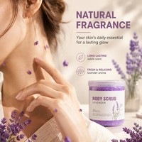 Gommage corporel à la lavande quatre-en-un pour un nettoyage en profondeur, un éclaircissement et un adoucissement de la peau. Sel de bain pour spa à domicile