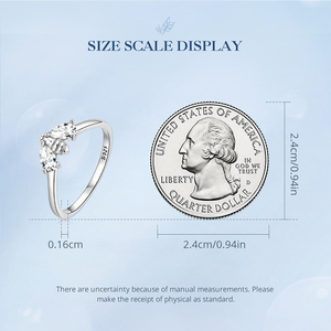 Bamoer <span class=keywords><strong>Anello</strong></span> in <span class=keywords><strong>Argento</strong></span> Sterling 925 con Zirconi Trasparenti a Forma di Ape, Delicato <span class=keywords><strong>Anello</strong></span> a Insetto per Donne, Regalo di Compleanno, Gioielleria Raffinata BSR307 - Product Image 6