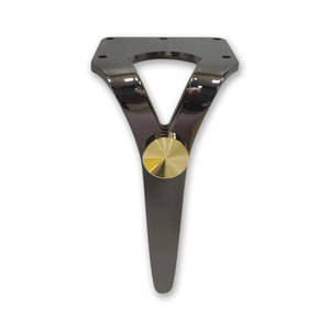 Hiện đại nóng bán đen Chrome màu tùy chỉnh <span class=keywords><strong>sofa</strong></span> thành phần đồ nội thất khung thép chân sang trọng kim loại <span class=keywords><strong>sofa</strong></span> chân - Product Image 3