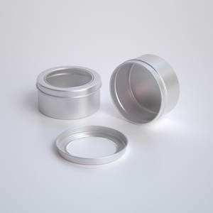 Envase Multiusos de Aluminio de 60 ml (60*30) con Tapa Transparente de PVC para Cosméticos, Metal 30 con Tapa de Rosca - Product Image 3
