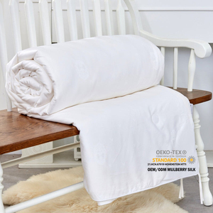 Couette en soie de mûrier Pure de qualité longue 100%, couette en soie de luxe de chine, couette en soie blanche douce, ensemble de couette en soie de mûrier - Product Image 1
