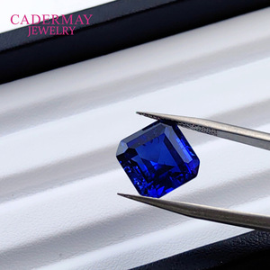 Cadermay Royal Blue Square Zircon Loose Gemstone For Jewelry Making - Product Image 2