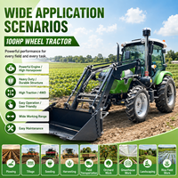 Tracteur agricole de qualité supérieure FULCORE avec roues réglables, sélection de vitesses flexible pour les équipements agricoles