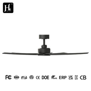 Ventilador de techo LED para interiores con control remoto, de 52 pulgadas, 3 aspas de ABS, para sala de estar, con tiempo de funcionamiento prolongado. - Product Image 3