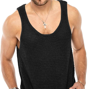 Vente en gros Performance Confortable Hommes Débardeurs Haute Qualité Décontracté Classique Sans Manches Col en V Séchage Rapide Écologique - Product Image 1