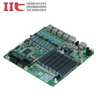 Pare-feu Celeron J1900, carte mère ITX-M9F, boîtier 1U, 4 ports LAN, prise en charge Pfsense/ROS/Linux, débit de 1 Gbps, VPN filaire/sans fil