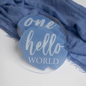 Annonce de bébé voyage de grossesse marqueurs de jalons en bois étapes mensuelles cartes Photo blocs bébé - Product Image 2