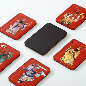 Aimants de réfrigérateur personnalisés, décoration rouge, cadeau, avec les dieux de la cuisine, du riche, de la terre et de la mer - Product Image 2