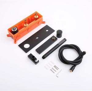 Design <span class=keywords><strong>de</strong></span> style populaire dans l'ensemble <span class=keywords><strong>de</strong></span> douche <span class=keywords><strong>mural</strong></span> poignée en laiton dissimulée robinet <span class=keywords><strong>de</strong></span> baignoire <span class=keywords><strong>mural</strong></span> noir mat - Product Image 5