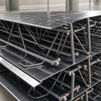 Plateforme de construction en treillis d'acier TD6 90 pour la construction industrielle, panneau de pont rapide pour système de plancher en béton préfabriqué