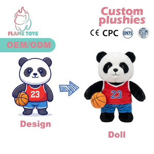 Peluche de Panda Personalizado con Bordado, Certificado GRS, Sostenible, Super Suave, de PET Reciclado, para Alivio del Estrés, para Zoológicos - Product Image 1