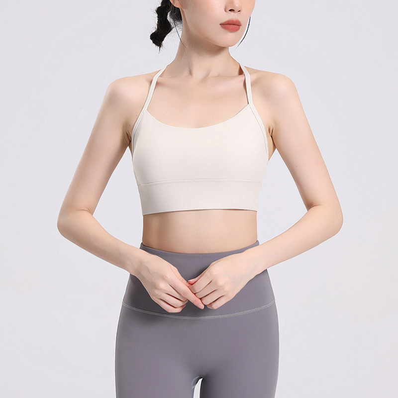 Sexy Beautiful Y-shaped Back Workout Fitness High Elastic Sportswear Yoga Top for Women