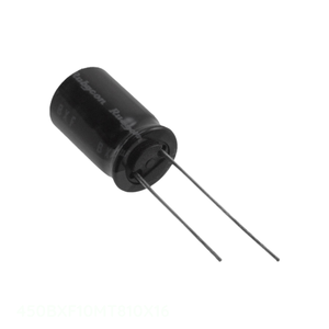 Condensateur RADIAL TH 450V 10uF 20% 450BXF10MT810X16 à trou traversant, en aluminium, 10uF, du fabricant Channel - Product Image 1
