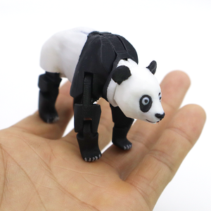 Porte-clés Panda Imprimés en 3D Transfrontaliers, Figurines Animales Créatives pour Artisanat, Ornements et Modèles d'Activités Partagées - Product Image 6