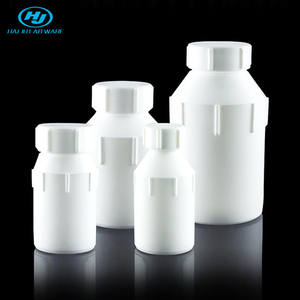HAIJU LAB Branco 25ml-2000ml Ácido resistente à alta temperatura e álcali resistente PTFE Reagente Garrafa para armazenamento de amostras químicas - Product Image 1