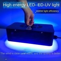 Lampe de polymérisation UV LED haute puissance 1600-3200W à refroidissement par air, ventilateur en alliage d'aluminium, 220V, durée de vie 8000 heures, colle UV et masque de soudure 365/405nm