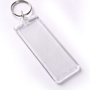 Clear Acrylic Keychain With Custom Photo Insert DIY Fashion Keyring For Promotion Gifts Environmental Friendly Plastic <b>Key</b> Chain - Product Image 3