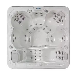 Banheira de hidromassagem Hydrorelax 32A para família, banheira de hidromassagem acrílica para jardim com jato de ar para 6 pessoas, spa ao ar livre