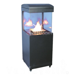 Commercial Jardin Patio Extérieur Direct Vent Brûleur À Gaz Foyer Vanne À Gaz <span class=keywords><strong>Cheminée</strong></span> Avec <span class=keywords><strong>3</strong></span> Côtés <span class=keywords><strong>Vitres</strong></span> Chauffage À Gaz - Product Image 5