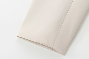 Traje de 2 piezas para mujer, nuevo vestido de oficina a la moda, traje con botones exquisitos, chaqueta <span class=keywords><strong>Retro</strong></span> de manga larga + traje de Pantalón recto de cintura media - Product Image 5