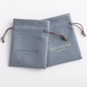 Custom Luxury Drawstring Velvet <b>Envelope</b> Necklace Watch Jewelry <b>Gifts</b> Packaging Bag Microfiber Velvet Jewellery Pouch with logo - Product Image 2