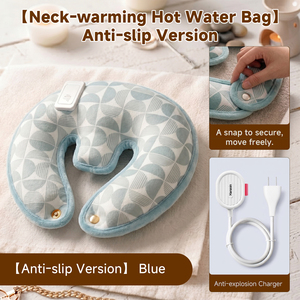 <span class=keywords><strong>Bouillotte</strong></span> électrique en forme de U, chauffe-cou à 3 températures, en peluche courte, avec bouton-pression - Product Image 5