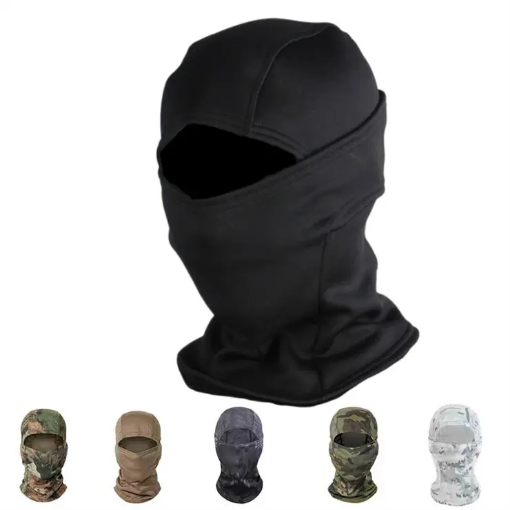 Berretto lavorato a maglia di design invernale cappello da copertura per il viso Outdoor antivento Sniper Gang Neon Ski Mask passamontagna a 3 fori con Logo ricamato