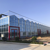 Serre agricole intelligente en verre Sinok pour légumes/fraises/tomates, serre verticale avec système hydroponique