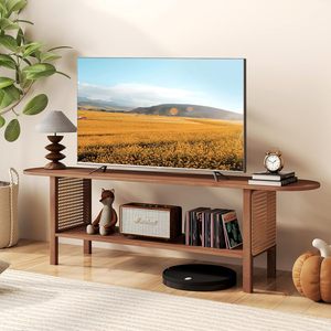 Mesa de <span class=keywords><strong>TV</strong></span> baja de estilo moderno <span class=keywords><strong>y</strong></span> gabinete pequeño con soporte de <span class=keywords><strong>TV</strong></span> estrecho de ratán para <span class=keywords><strong>muebles</strong></span> para el hogar para sala de estar o dormitorio - Product Image 6