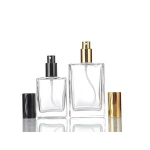 Belle bouteille en verre carrée de 30 ml avec compte-gouttes, emballage cosmétique pour parfum de 50 ml, bouteille vide plate de 100 ml - Product Image 4