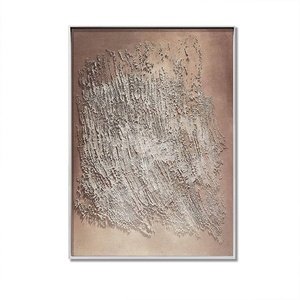 Arte Decorativo de Pintura al Óleo Minimalista de Lujo en Tono Neutro, Decoración de Interiores para el Hogar, Arte Mural Texturizado 3D Hecho a Mano - Product Image 6