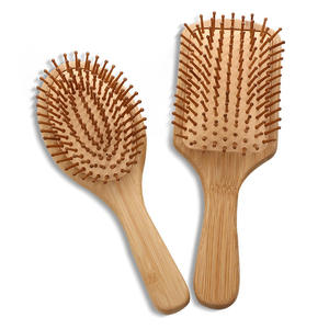 Fornitori di personalizzazione vendita diretta Eco Friendly spazzola per capelli di bambù etichetta privata pettine per capelli in legno - Product Image 2