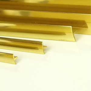 Garniture de carreaux de cuivre moderne en forme de T du fabricant vietnamien matériau de construction décoratif brossé à haute brillance prix raisonnable - Product Image 3