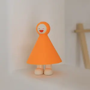 Nouveautés Minimalisme Lampe de bureau USB Rechargeable Mini Led Veilleuse ABS Dessin Animé Mignon Chambre Veilleuse