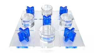 Juego de decoración de acrílico 3D para mesa, Toe Tac personalizado, Top de lujo, juguetes educativos XO - Product Image 3