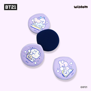 ชุดพัฟแป้งพัฟ3ชุดของขวัญ BT21 K-CULTURE K-CHARACTER K-POP อุปกรณ์เสริมแฟชั่น - Product Image 3