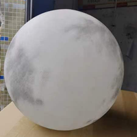 Nouvelle Arrivée Rechargeable Or Blanc Couleur Décoratif Lune Veilleuse Lampe Dia 60cm 80cm Extérieur Led Grande Grande Boule Lumineuse
