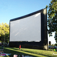Écran de cinéma gonflable géant pour l'extérieur, écran de projection gonflable hermétique pour cour arrière, grand écran de cinéma