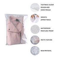 Sac à fermeture éclair thermoscellable écologique et imperméable LH pour emballage jetable de chaussures et de vêtements avec fermeture robuste, logo personnalisé, personnalisable