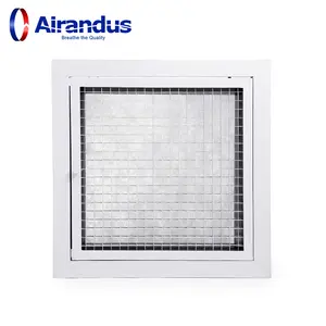 Алюминиевая решетка для яиц HVAC со съемным фильтром, решетки для вентиляции, решетка для возврата воздуха, квадратная решетка для вентиляции