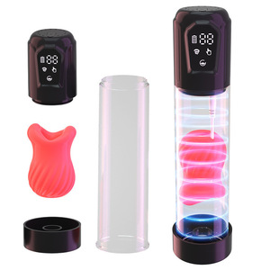 Männlicher Mastur bator Sexspielzeug Penis Booster Sucker Enhancer Stretching Training <span class=keywords><strong>Massage</strong></span> gerät mit Flugzeug becher und Vakuumpumpe - Product Image 6