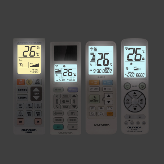 Custom Universal Air Conditioner Remote Control Lcd Display 1000-in-1 Home Use Temperature Heat Button Control