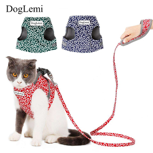Juego <span class=keywords><strong>de</strong></span> arnés ajustable para mascotas DogLemi, nuevo chaleco y correa para caminar para <span class=keywords><strong>gatos</strong></span>, hecho <span class=keywords><strong>de</strong></span> poliéster duradero - Product Image 1