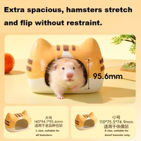 BUCATSTATE Maisonnette en céramique pour hamsters et petits animaux, abri rafraîchissant pour l'été